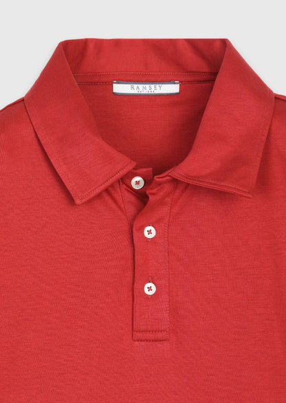 Rotes Baumwoll-Misch-T-Shirt