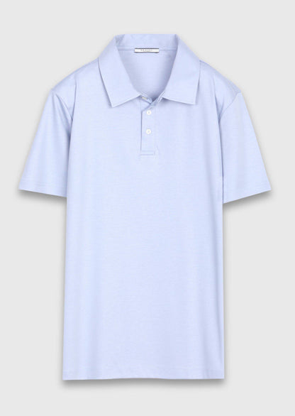 Hellblaues Baumwoll-Mix T-Shirt