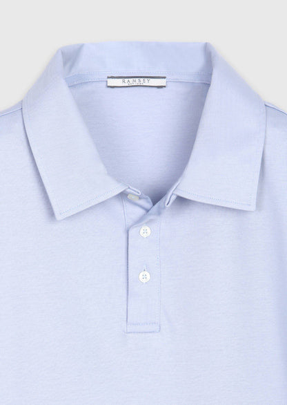 Hellblaues Baumwoll-Mix T-Shirt