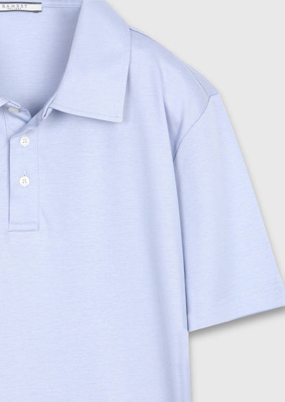 Hellblaues Baumwoll-Mix T-Shirt