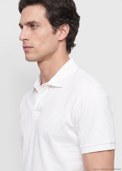 Weißes schlichtes T-Shirt