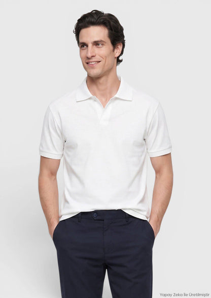 Weißes schlichtes T-Shirt