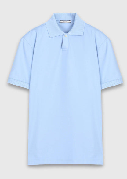 Mittleres Blaues Unifarben T-Shirt