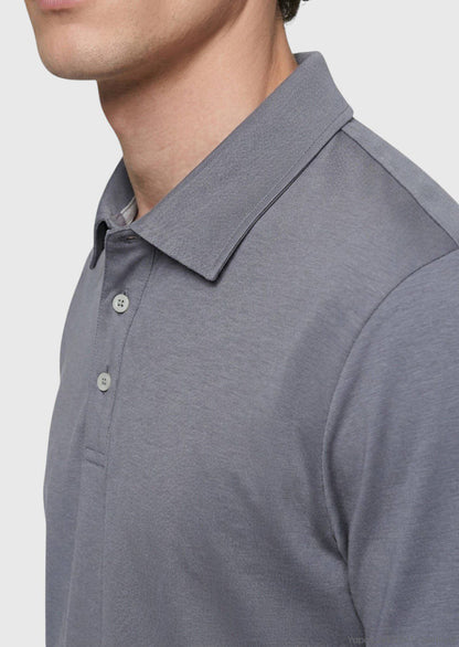 Kohlefarbiges Baumwollmix T-Shirt