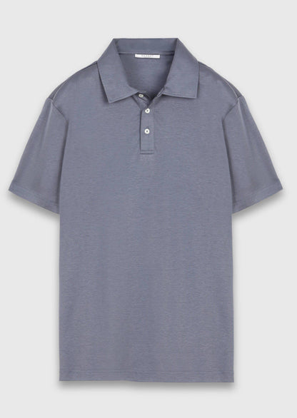 Kohlefarbiges Baumwollmix T-Shirt