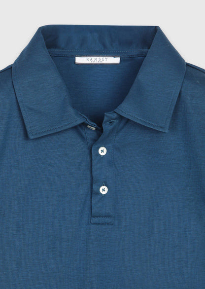 Petrolblaues Baumwollmix T-Shirt