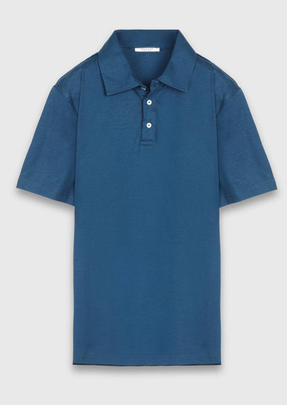 Petrolblaues Baumwollmix T-Shirt