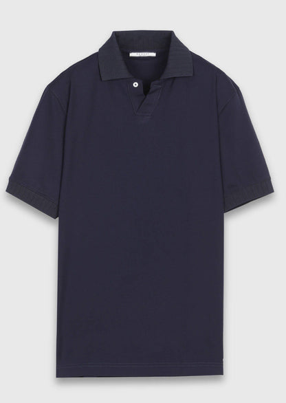 Marineblaues schlichtes T-Shirt