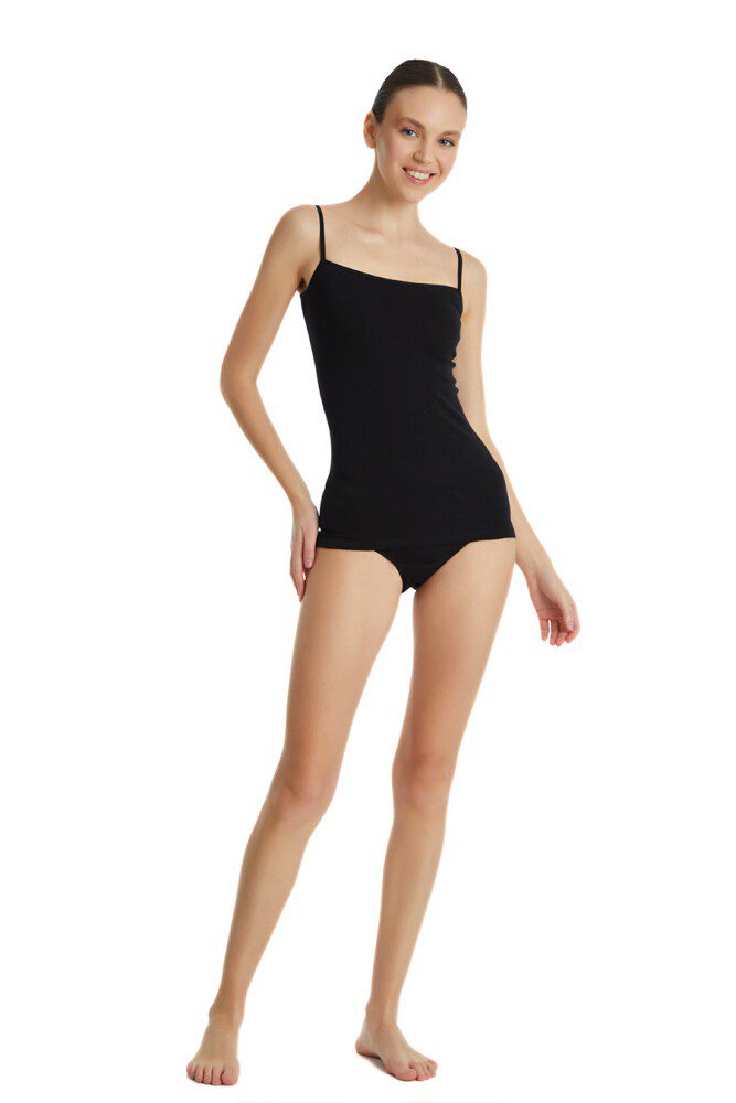 Damen Feinträger Top 1952 - Schwarz