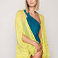 Herita Frill Detailed Kimono Yellow