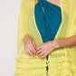 Herita Frill Detailed Kimono Yellow