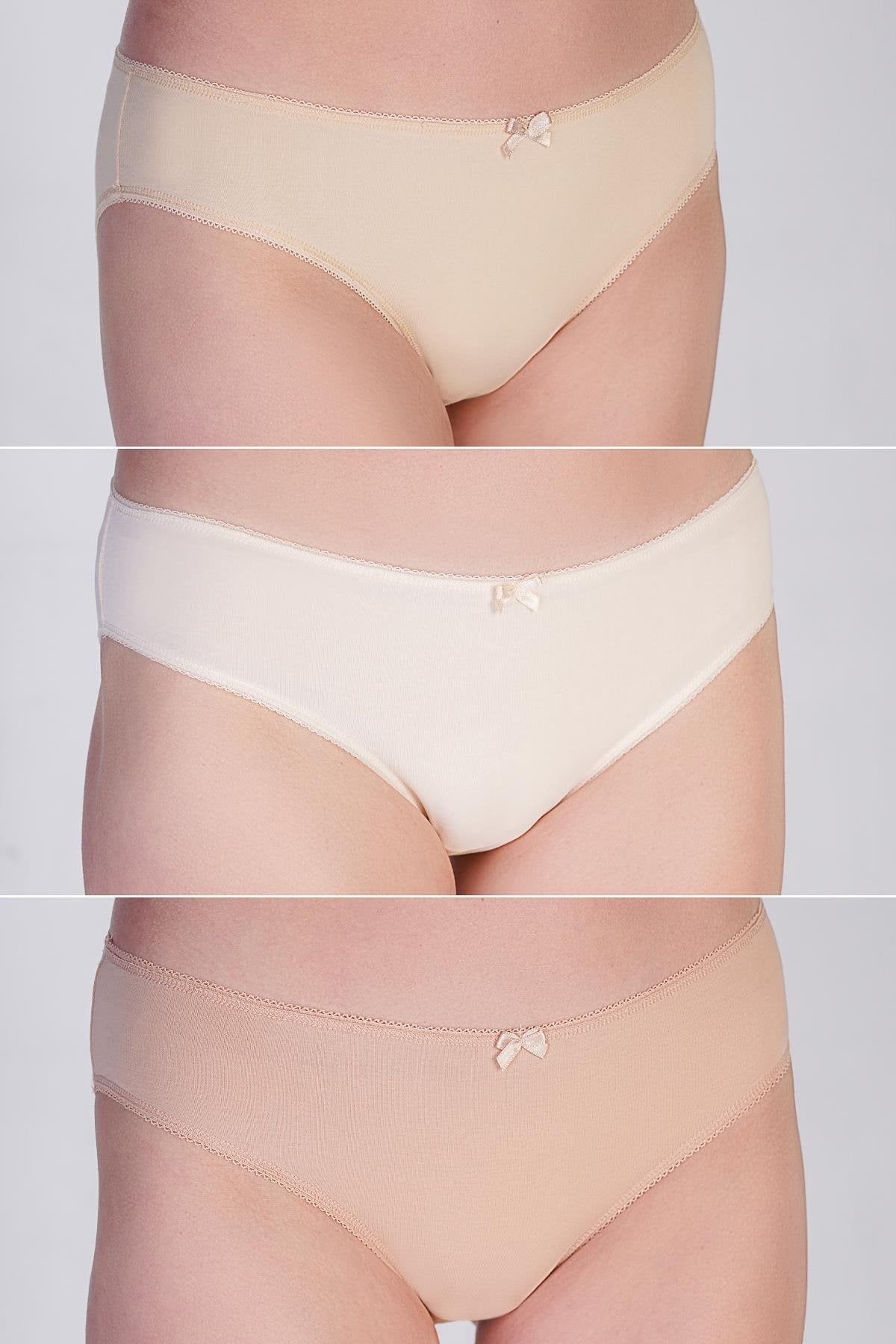 3er-Pack Bunte Bikini-Höschen 5001