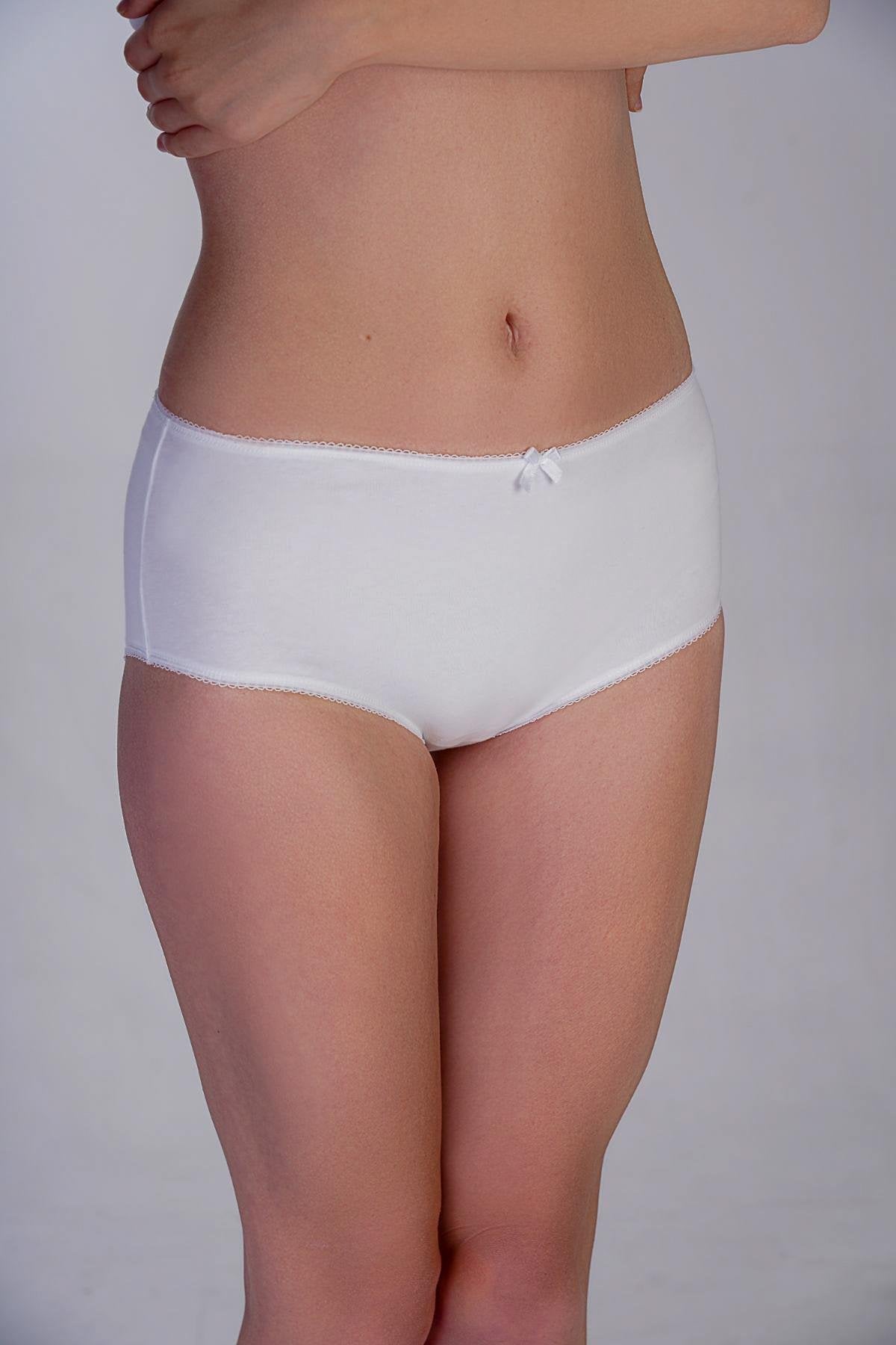 3er-Pack Baumwollslips Schwarz/Weiß/Beige