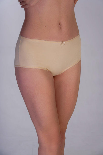 3er-Pack Baumwollslips Schwarz/Weiß/Beige
