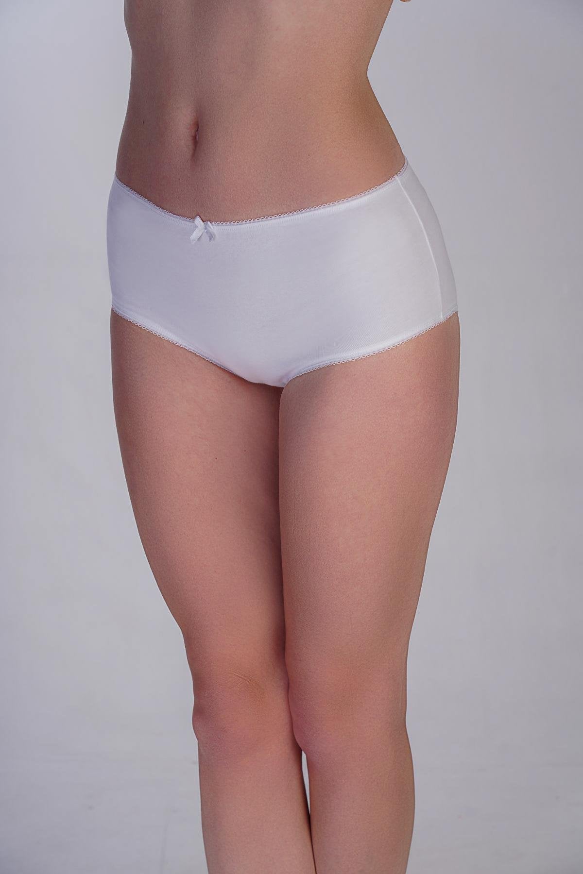 3er-Pack Baumwollslips Schwarz/Weiß/Beige