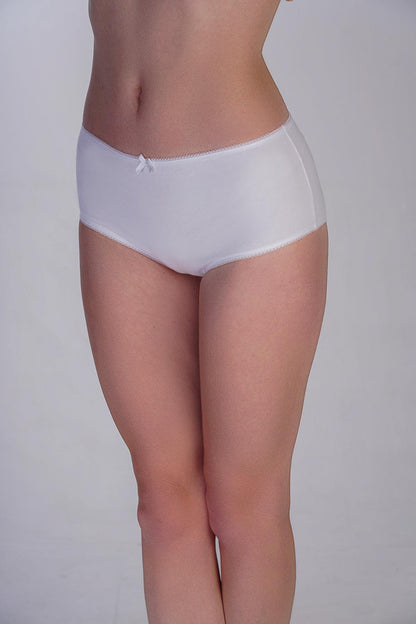 3er-Pack Baumwollslips Schwarz/Weiß/Beige
