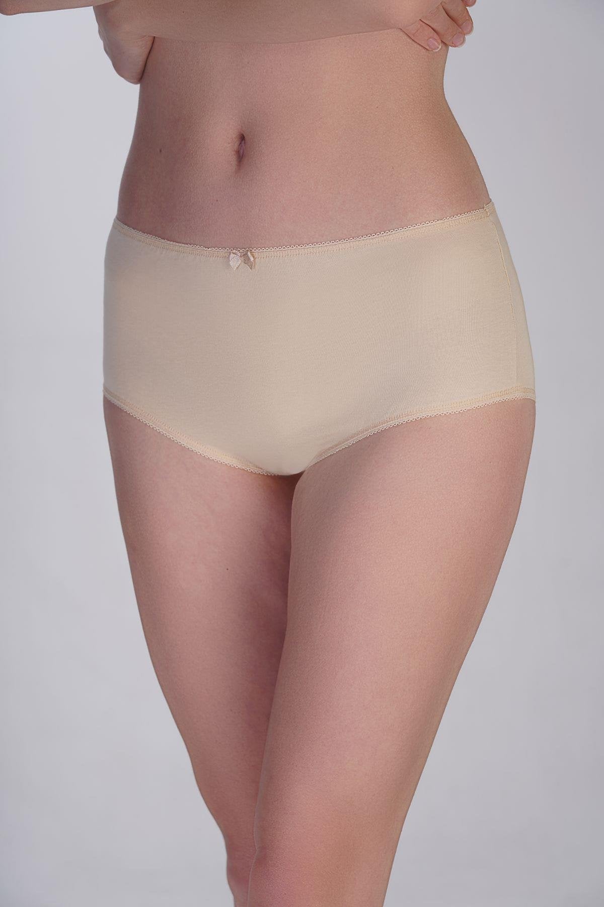 3er-Pack Baumwollslips Schwarz/Weiß/Beige