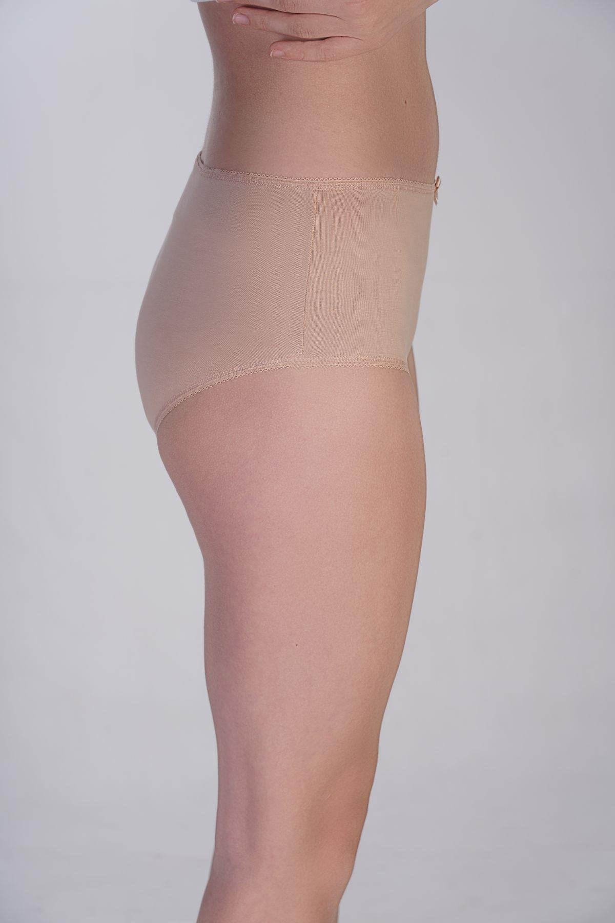 3er-Pack Baumwollslips Schwarz/Weiß/Beige