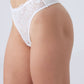 White Thong Panties with Lace Front(5 pcs)