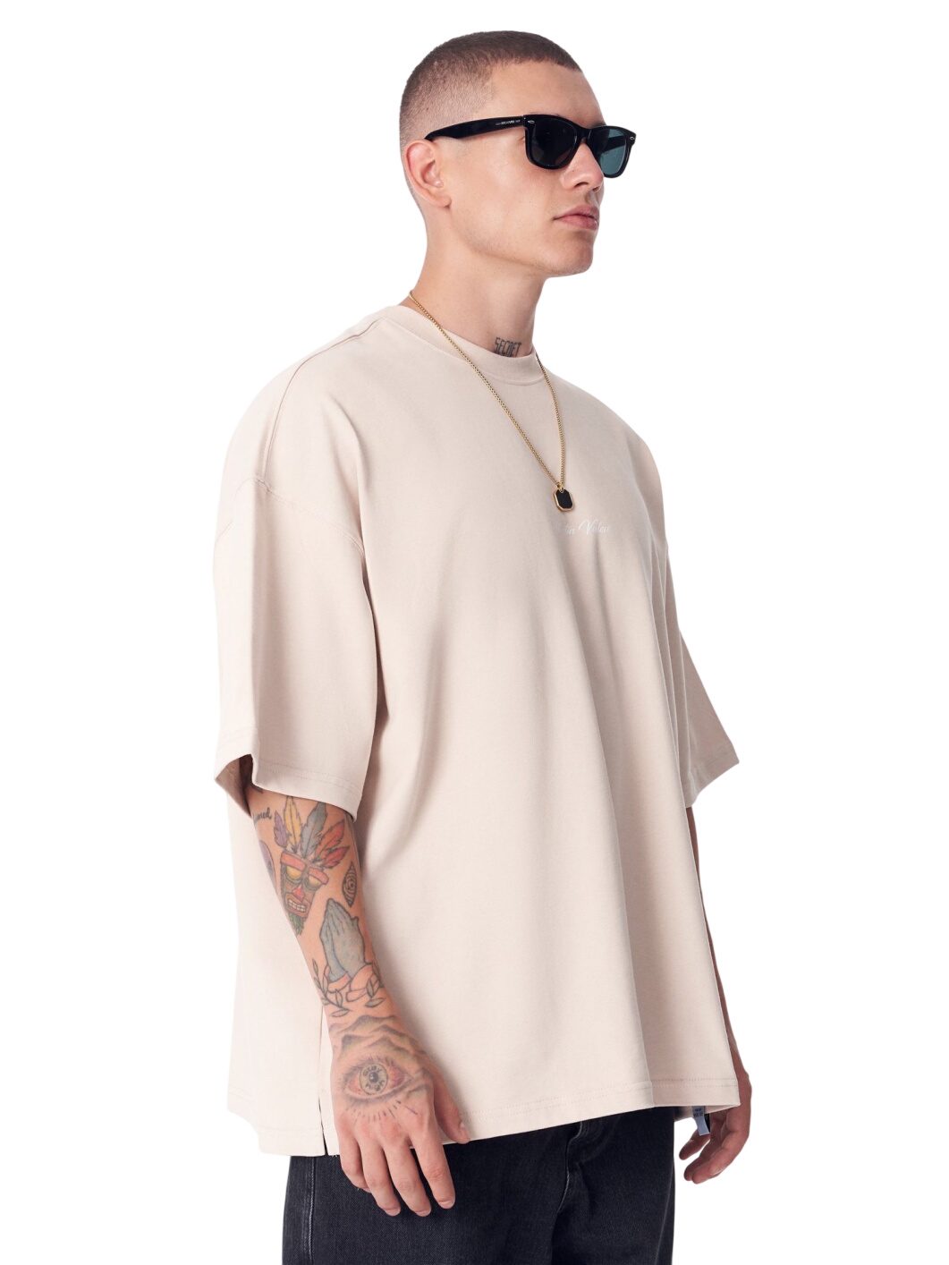3D Gesticktes Glänzendes Mandala T-Shirt