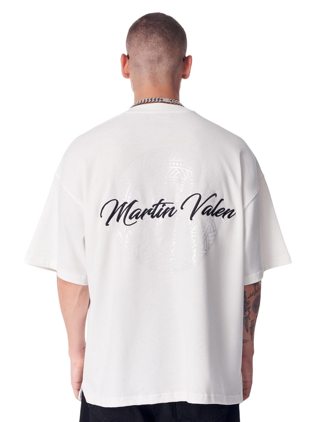3D Gesticktes Glänzendes Mandala T-Shirt