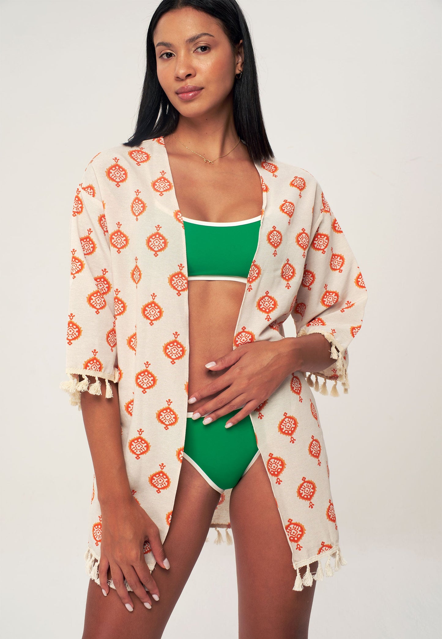 Women's Patterned Kimono