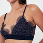 ATHENA BRALETTE - Triangle lace bra - navy blue gold