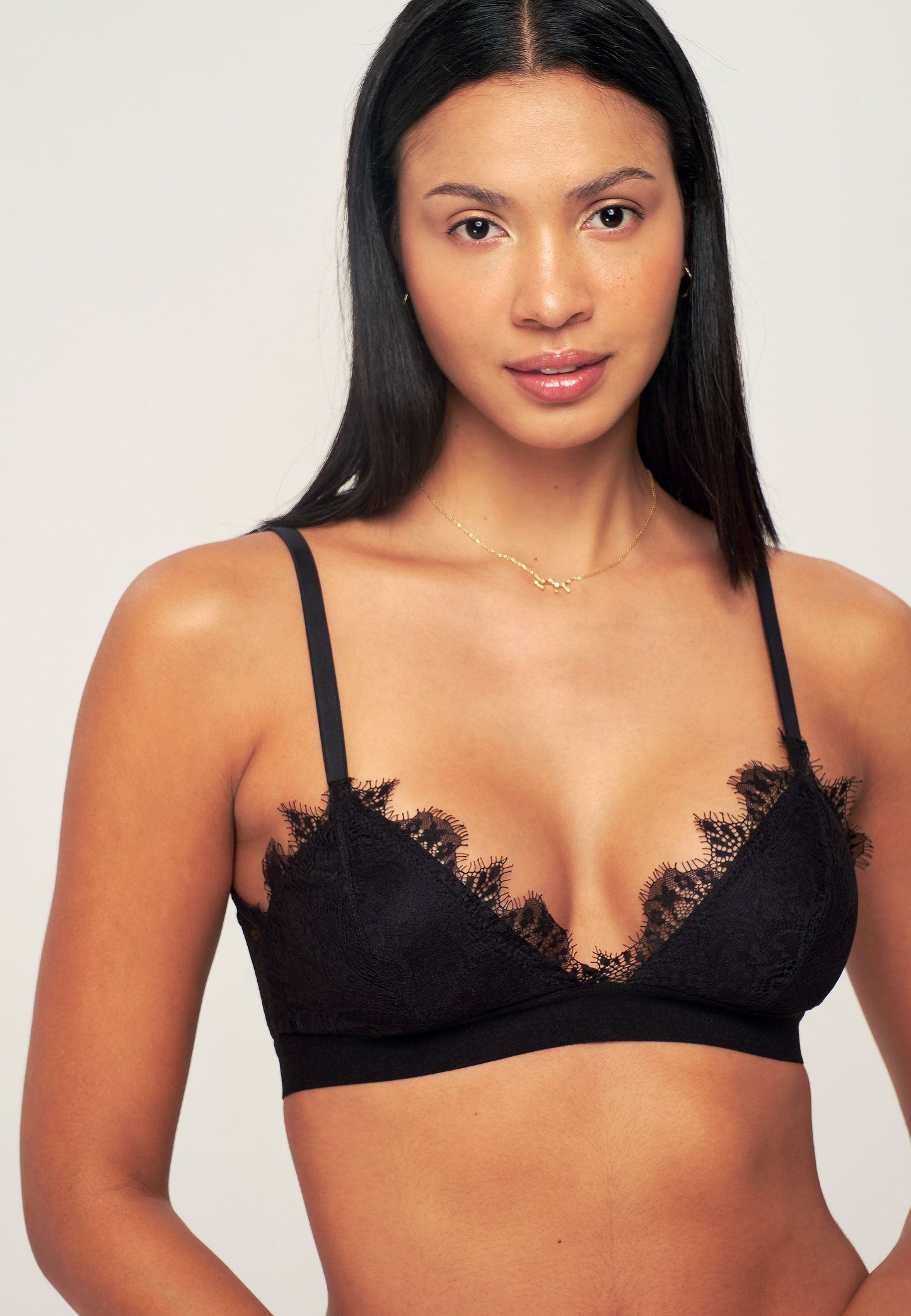 ATHENA BRALETTE - Triangle lace bra - fiore black