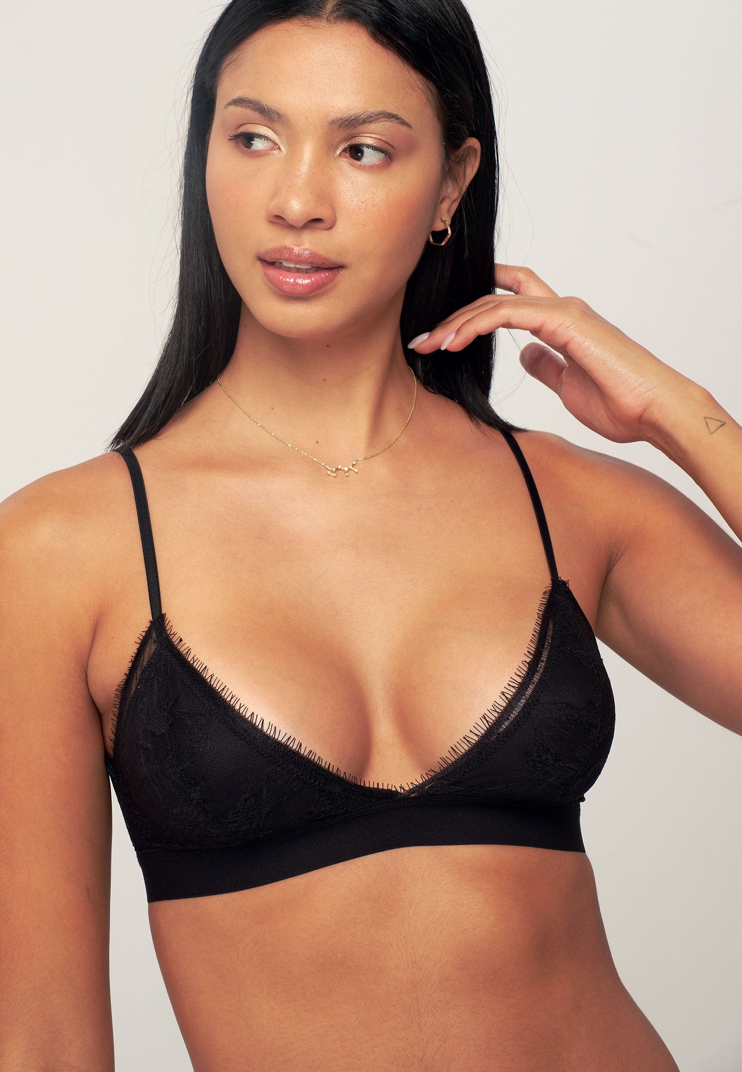 ATHENA BRALETTE - Triangle lace bra - ligne black