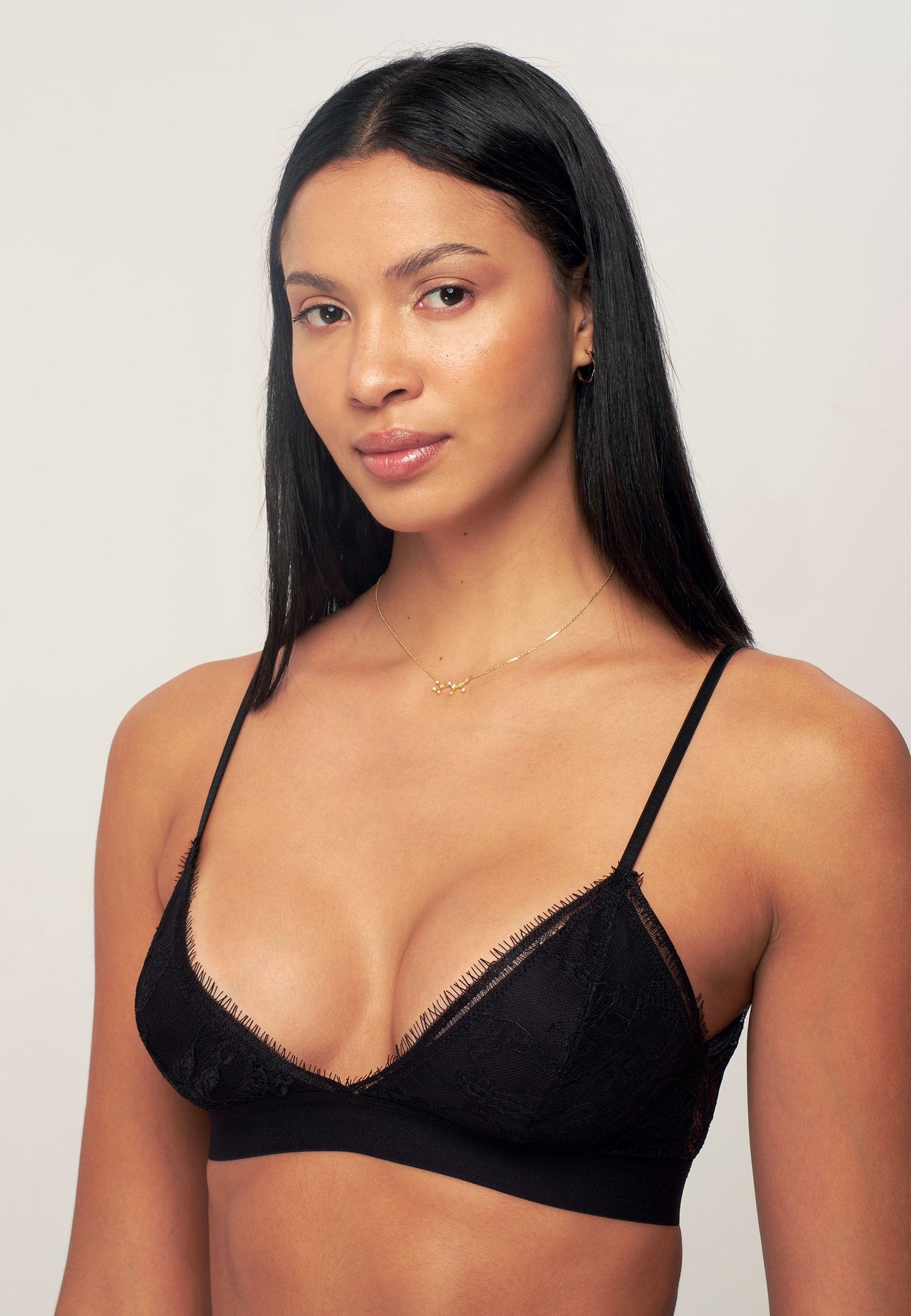 ATHENA BRALETTE - Triangle lace bra - ligne black