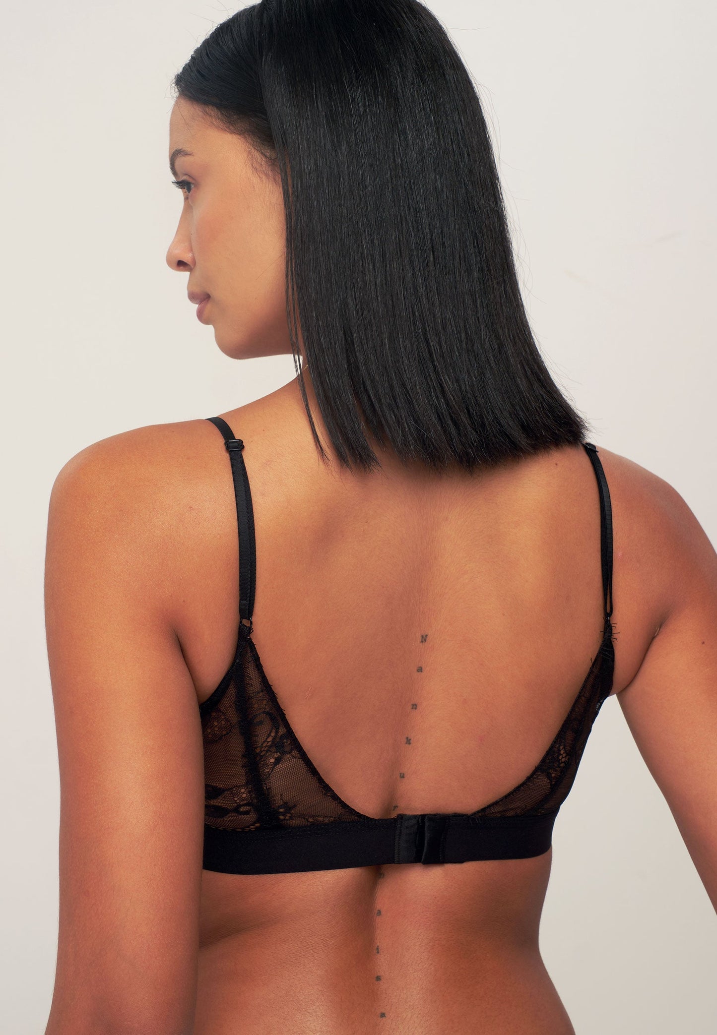 ATHENA BRALETTE - Triangle lace bra - ligne black