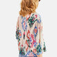 Women's Collar Lace Patterned Linen Blouse