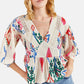 Women's Collar Lace Patterned Linen Blouse