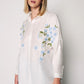 Women's Floral Embroidery Oversised Shirt