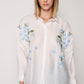 Women's Floral Embroidery Oversised Shirt