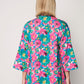 Women's Multi Patterned Linen Kimono - Fuschia