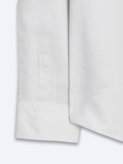 Graues Klassisches Slim Fit Hemd 100% Baumwolle