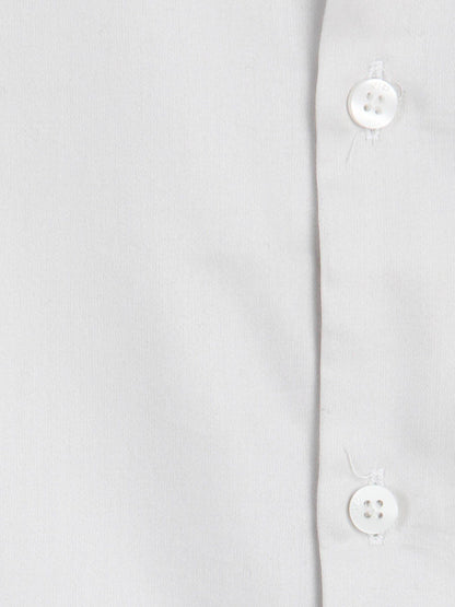 Graues Klassisches Slim Fit Hemd 100% Baumwolle