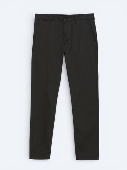 Khaki Webstoff Regular Fit Casual Hose