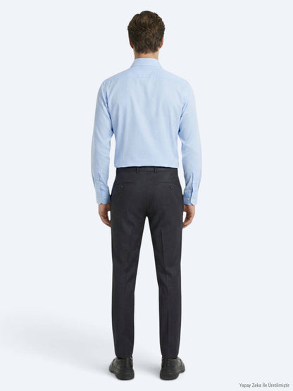 Harte Kohle Gewebte Wollhose