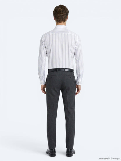 Klassische Wollmischung Velours-Hose