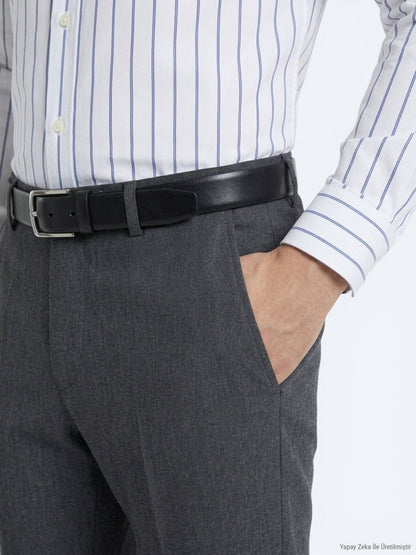 Klassische Wollmischung Velours-Hose