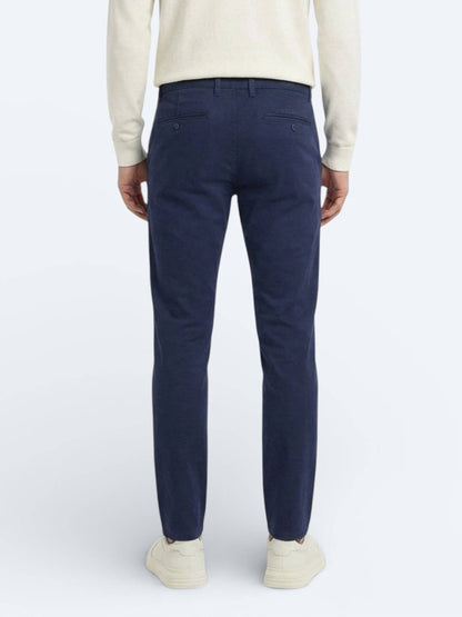 Lässige, gewebte Slim-Fit-Hose aus Baumwollmischung