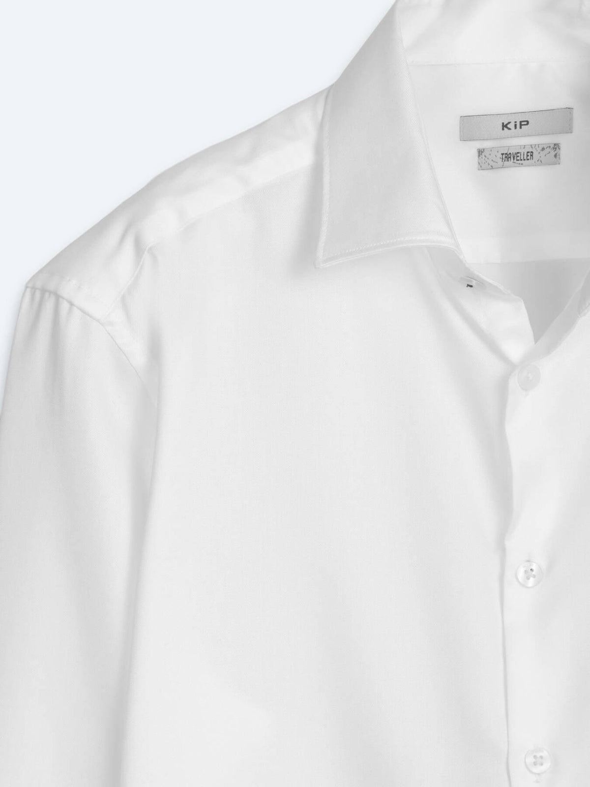 Weißes Klassisches Slim Fit Baumwollhemd