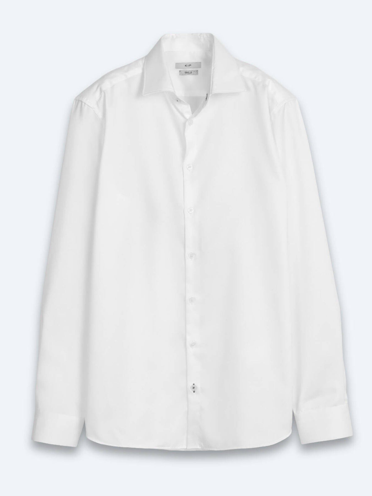 Weißes Klassisches Slim Fit Baumwollhemd