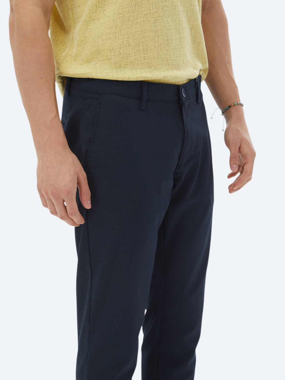 Marineblaue Velours Casual-Hose