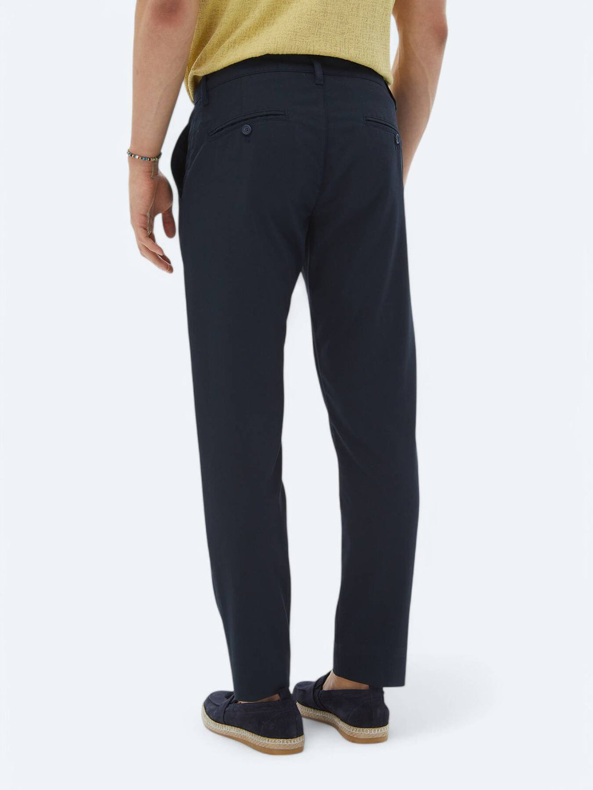 Marineblaue Velours Casual-Hose