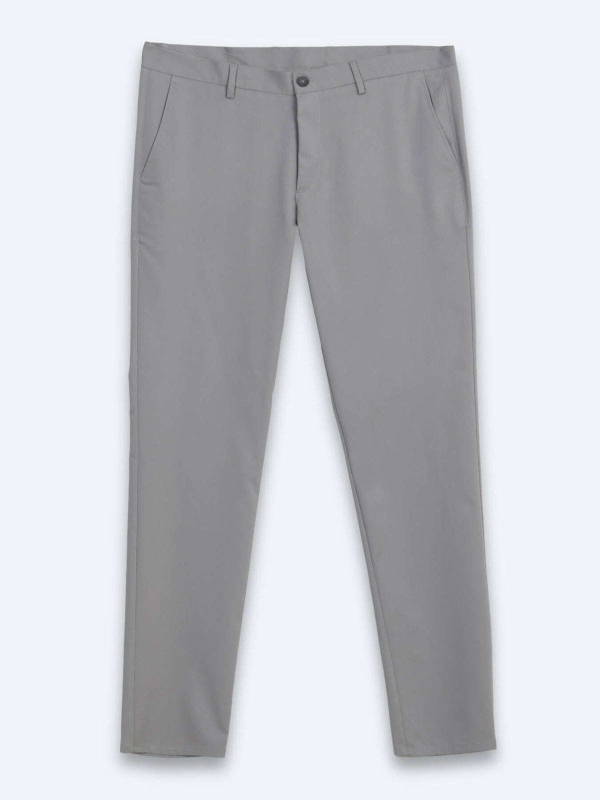 Grau Gewebte Weiche Casual-Hose