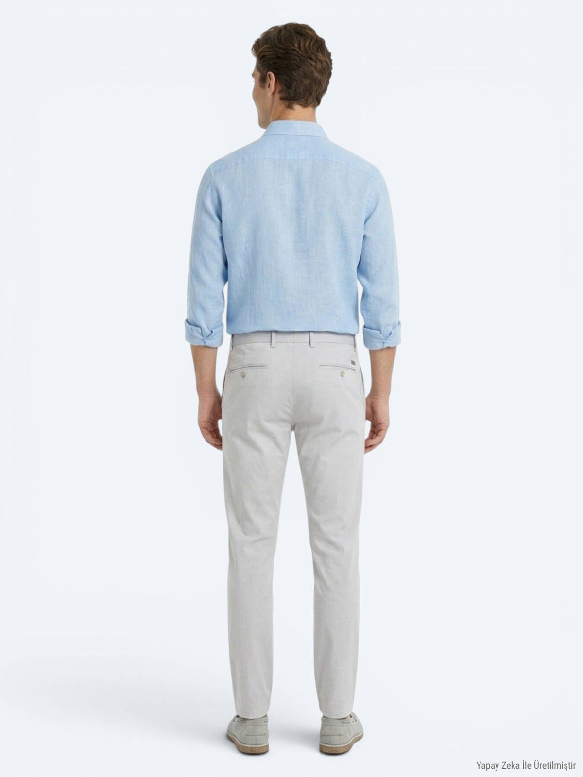 Stein Weben Schmale Casual-Hosen