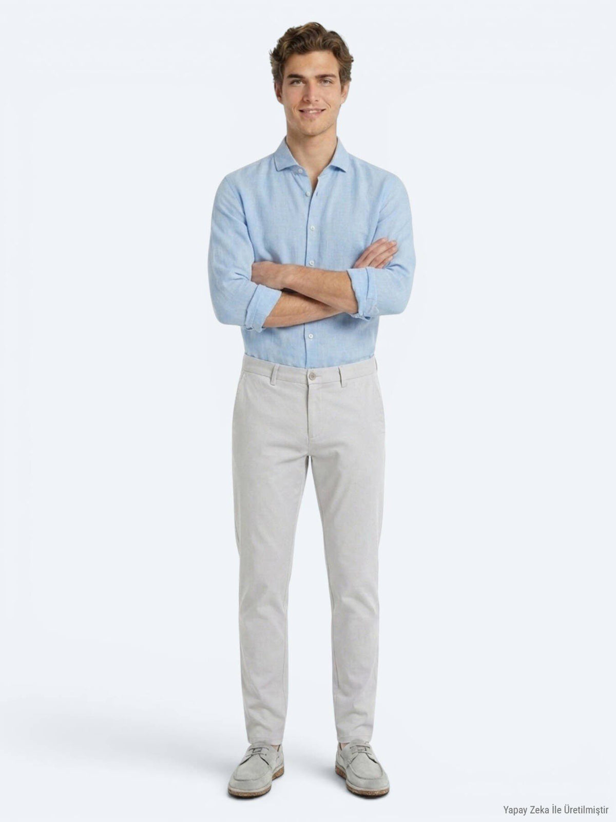 Stein Weben Schmale Casual-Hosen